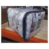 King/California King Eugenia Cotton Chenille Damask Duvet Cover Set Taupe