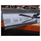 Emerson Astor Ceiling Fan - Barbeque Black with Satin Gold Accents