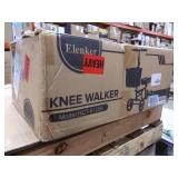 ELENKER Steerable Knee Walker Deluxe Medical Scooter for Foot Injuries Compact Crutches Alternative Black