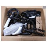 ELENKER Steerable Knee Walker Deluxe Medical Scooter for Foot Injuries Compact Crutches Alternative Black