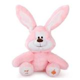 Genibaby Peek-A-Boo Talking Bunny,Interactive Animated Stuffed Plush Animal Toy,Cute Singing Rabbit That Repeats What You Say,Electronic Pet for Birthday Gift,Baby,Kids,Girls,Toddler,12", Pink