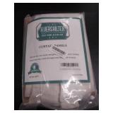 Tab Top Natural Linen Blended Airy Curtains for Living Room Home Decor Soft Rich Material Light Reducing Bedroom Drape Panels, Set of 2, 52 x 84 -Inch - Natural Pattern