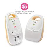 VTech Upgraded Audio Baby Monitor with 1 Up-Graded Parent Unit with Rechargeable Battery with Best-in-Class Long Range, Privacy Guaranteed DECT 6 Transmissions, Cystal-Clear Sound, Yellow