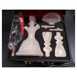 Glass Hookah Shisha Nargile Smoke Pipe 14" by Al Fakher (Ice Clear) Two Heads Two Screen