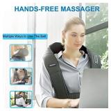 Shiatsu Massager for Neck and Back with Heat, Phansra Shoulder Massager, Deep Tissue 3D Kneading Pillow for Foot,Leg, Body Muscle Pain Relief, Gift for Women/Men/Mon/Dad
