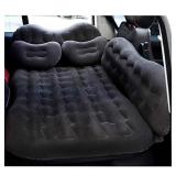 CALOER Thick Inflatable Car Air Mattress with Pocket,Headboard,Pillows and Air Pump (Portable)-Camping Inflation Bed Travel Air Bed Car Back Seat-Blow Up Air Mattress - Car Bed fits Car, SUV, Truck