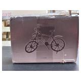 Vintage Metal Bicycle Ornaments Desktop Crafts Ironwork Bike Figurines Bike Miniature Home Decoration for Children Toys Gifts (Red Copper#1)