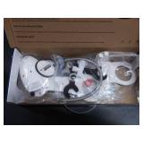 LUXE Bidet Neo 185 (Elite) Non-Electric Bidet Toilet Attachment w/ Self-cleaning Dual Nozzle and Easy Water Pressure Adjustment for Sanitary and Feminine Wash (Blue and White) 13.5 x 7 x 3 inches