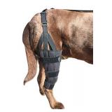 Labra Dog Canine K9 Knee Stifle Brace Wrap Metal Splint Hinged Flexible Support Treat ACL CCL Luxating Patella Cruciate Ligament Sprain Strain Tear Injuries - Size L