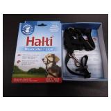 HALTI Headcollar Size 0 Black- No Pull Head Collar for Extra Small Dogs, Ideal for Leash Training, Stops Pulling, Comfortable, Adjustable, Humane, Durable, Safe, Effective, XS