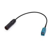 Bingfu Universal Vehicle Car Stereo FM AM Radio Antenna Adapter Cable Fakra Z Female to DIN Socket Connector Cable 15cm 6 inch for Car Stereo Audio HD Radio Head Unit CD Media Player Receiver