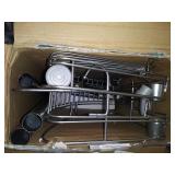 Zenna Home 2161PC Shower Tension Pole Caddy, Satin Chrome 60" - 97",,