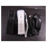 ZOTAIN 2 Pack Wii Remote Controller Compatible for Nintendo Wii & Wii U, with Silicone Case and Wrist Strap (Black/White) + Bonus Nunchuk Controller (Black)