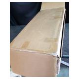 Melora Fir Wood Double Door Cabinet with Tempered Glass Accents by Christopher Knight Home- Retail:$195.53