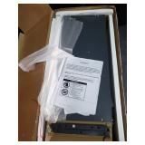 Melora Fir Wood Double Door Cabinet with Tempered Glass Accents by Christopher Knight Home- Retail:$195.53