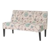 Dejon Modern Floral Upholstered Fabric Love Seat by Christopher Knight Home- Retail:$241.98