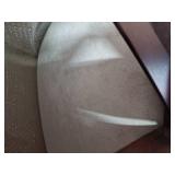 Walnut Finish X-back Upholstered Seat Counter Stool- Retail:$116.49