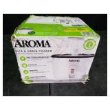 Aroma 6 Cup Non-Stick Pot Style White Rice Cooker, 3 Piece