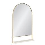 Kate and Laurel Chadwin Wall Mirror with Shelf- Retail:$194.99