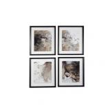 Signature Design by Ashley Hallwood Contemporary Abstract Multi-Color Framed Wall Art - Set of 4