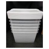 Case of 6 Sterilite 30 Quart Ultra Latch Boxes