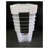 Case of 6 Sterilite 30 Quart Ultra Latch Boxes