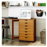 Adeptus 7 Drawer Gate Leg Sewing Table