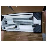 2-Drawer Nightstand with Storage Shelves, Wooden White Night Stands Bedside Tables for Bedroom- Retail:$186.99