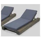 Broadway Outdoor Acacia Wood Chaise Lounge by Christopher Knight Home