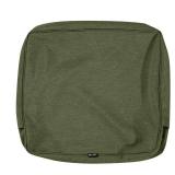 Classic Accessories Montlake FadeSafe Water-Resistant Patio Lounge Back Cushion Cover, 21 x 20 x 4 inch, Heather Fern