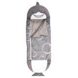 Happy Nappers - Shak The Shark Pillow and Sleeping Bag - Gray/White/Black
