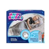 Happy Nappers - Shak The Shark Pillow and Sleeping Bag - Gray/White/Black