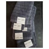 Enchante Home Turkish Hand Towels, Slate, Set of 4