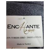 Enchante Home Turkish Hand Towels, Slate, Set of 4