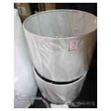 Twin Jameson Table Lamps, Ivory