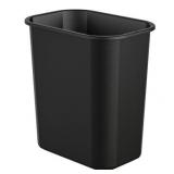 AmazonCommercial 3 Gallon Commercial Waste Basket, Black, 2-Pack 2 Pack