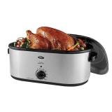 Oster 22 Quart Roaster Oven with Self-Basting Lid, Stainless Steel