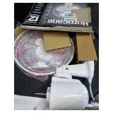 Hurricane Wall Mount Fan - 12 Inch, Supreme Series, Wall Fan with Side to Side 90 Degree Oscillation, 3 Speed Settings, Adjustable Tilt - ETL Listed, White