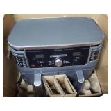 Ninja - Foodi 6-in-1 10-qt. XL 2-Basket Air Fryer with DualZone Technology - Grey