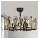 31-in Indoor Oil-rubbed Bronze Dual Mount Ceiling Fan- Retail:$611.99