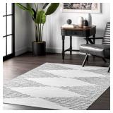 NuLoom Nevel Rug Black/White 8x10ft