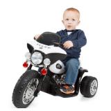 Police Tricycle Electric Bike For Kids Black