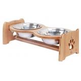 Dog Feeding Stainless Steel Bowls 20x10x11"