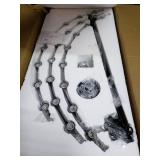 The Gray Barn Liam 24-light 48-inch Round Wagon Wheel Chandelier- Retail:$382.49