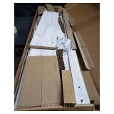 Shawburn Distressed Whitewash Farmhouse Panel Full Headboard- Retail:$167.99