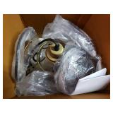 Thalia River of Goods Brass Metal and Clear Glass Pendant Lamp - 10" x 10" x 12/71"- Retail:$86.99