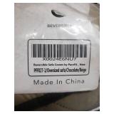 PureFit Reversible Oversized Sofa Furniture Cover Chocolate/Beige