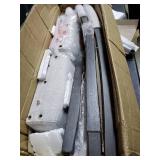 Heather Grey Upholstered Counter Height Stool (Set of 2)- Retail:$183.99