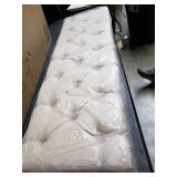 Jack Tufted Beige Upholstered Wood Leg Bench - Retail:$175.00