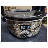 Weston 03-2100-RE 5 qt. Realtree Edge Slow Cooker with Lid Latch Strap